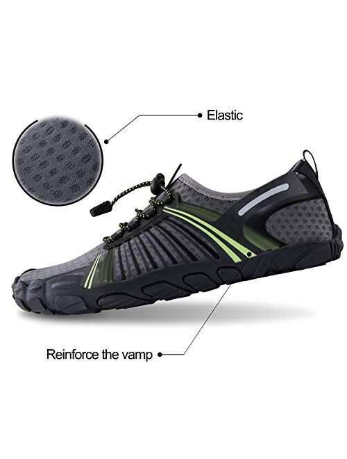 SEEKWAY Mens Womens Water Shoes Quick-Dry Aqua Sock Barefoot Athletic Sports Shoes for Outdoor Beach Swim surf Walking Diving Boating Hiking Pool