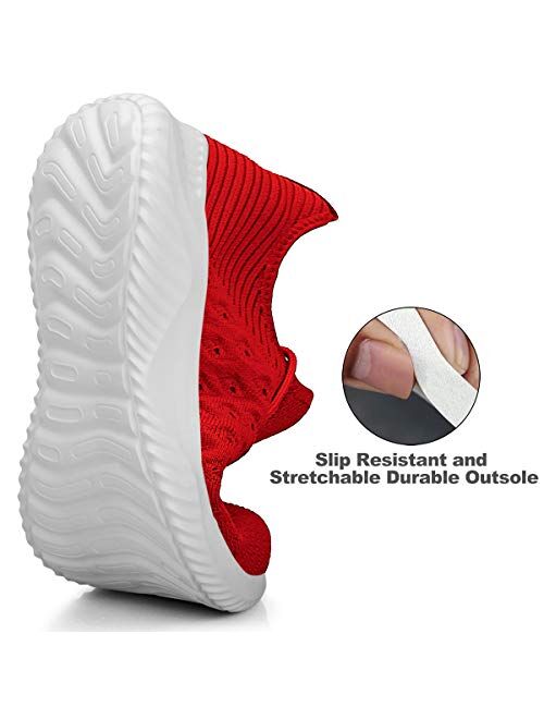 Feethit Womens Slip On WalkingShoes Non Slip Running Shoes Breathable Lightweight Gym Sneakers