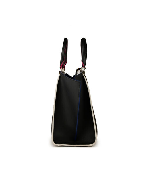 FENDI 3Jours Shoulder Tote Bag Black Color Trim