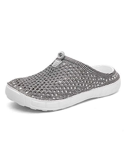 CERYTHRINA Women's Lightweight Mesh Breathable Quick Drying Sandals Slippers Beach Footwear Anti-Slip Garden Clog Shoes