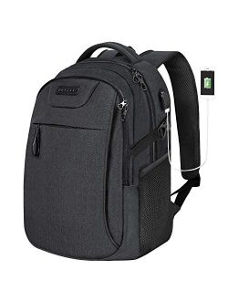 KROSER Laptop Backpack Large Computer Backpack with USB Charging Port Water-Repellent