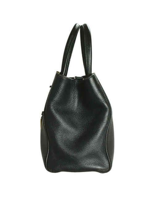 Fendi 8BH253 2Jours Black Leather 2- Way Shoulder Bag