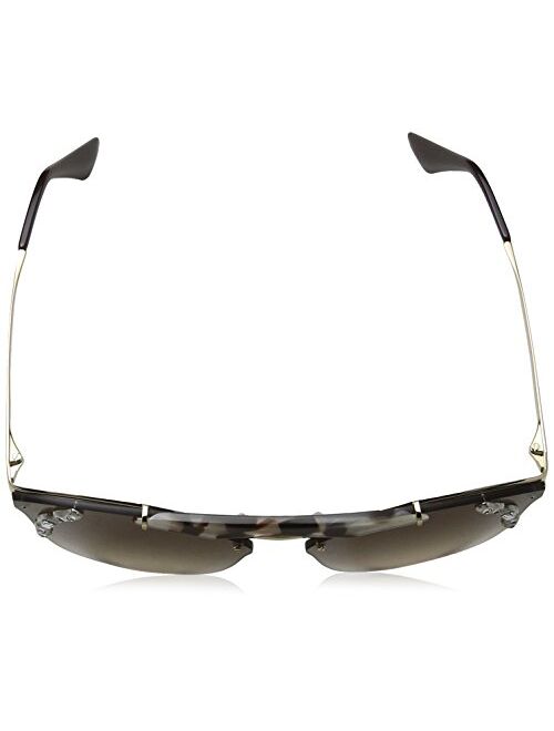 Prada Women's Ornate Aviator Sunglasses
