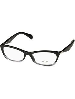 PR15PV ZYY/1O1 Eyeglasses, Black Gradient Transparent, 53mm