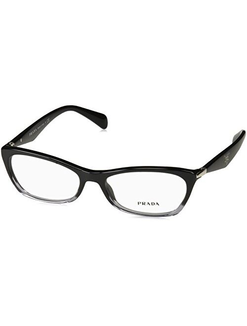 Prada PR15PV ZYY/1O1 Eyeglasses, Black Gradient Transparent, 53mm