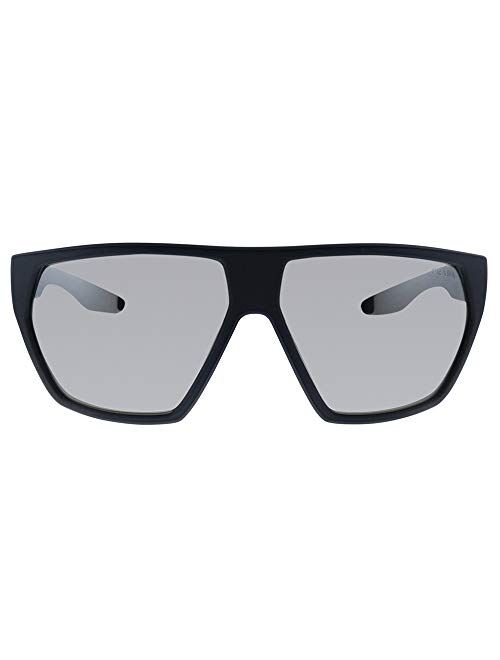 Prada Linea Rossa PS 08US DG02B0 Black Plastic Geometric Sunglasses Grey Polarized Lens