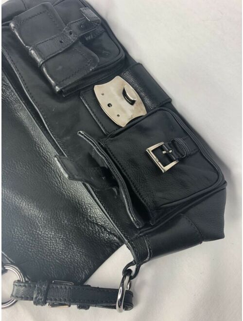 Prada Vintage Shoulder Bag Black Leather