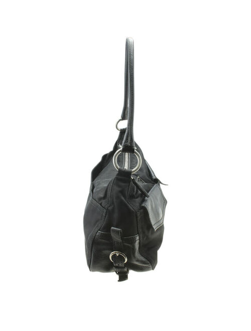 Prada BR1511 Buffalo Black Nylon Shoulder Bag
