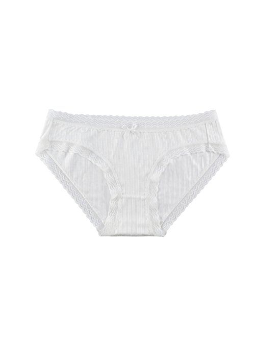 Women's Lace Underwear Hipster Panties Bamboo Viscose Soft Bikini Panties 5 Pack