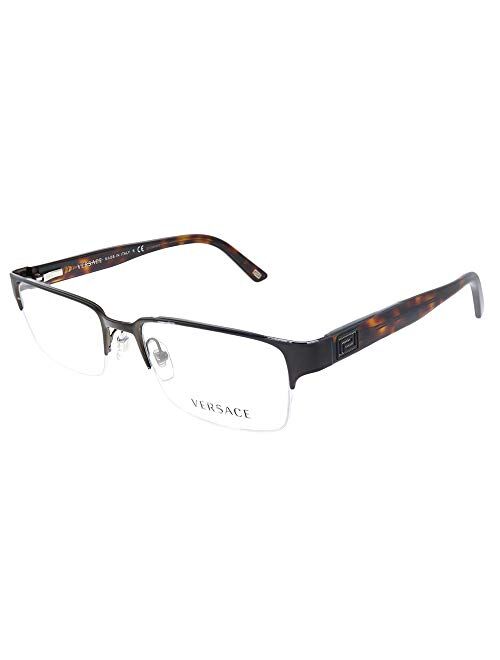 Versace VE 1184 1269 Brushed Brown Metal Rectangle Eyeglasses 53mm