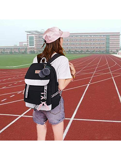 Asge Backpack for Girls Kids Schoolbag Children Bookbag Women Casual Daypack