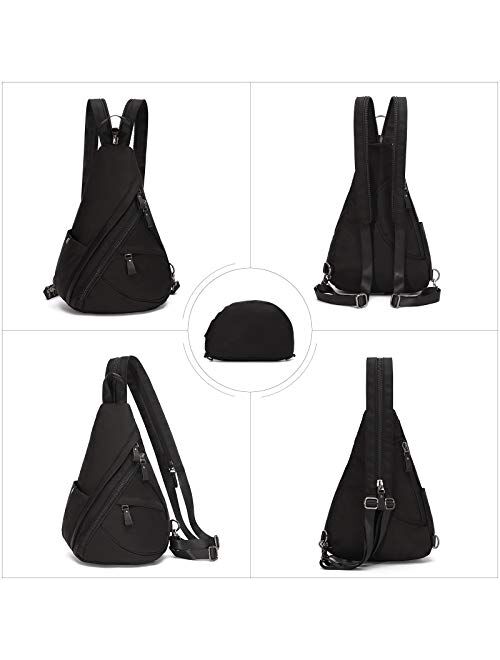 KL928 Sling Bag - Small Crossbody Backpack Shoulder Casual Daypack Multipurpose Rucksack for Men Women Outdoor Cycling Hiking Travel