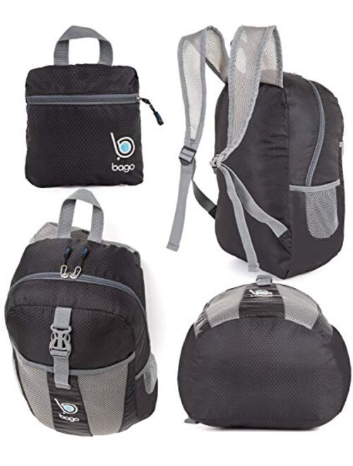 bago 25L Packable Lightweight Backpack - Water Resistant Travel and Hiking Daypack