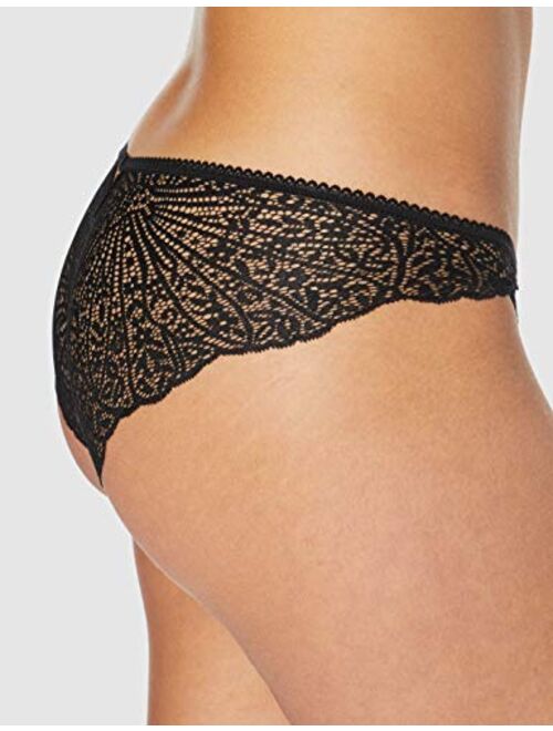 Iris & Lilly Women's Graphic Floral Lace Hipster, Pack of 3