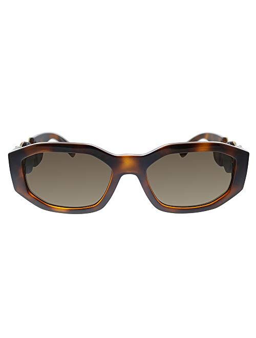 Versace VE 4361 521773 Havana Plastic Geometric Sunglasses Brown Lens