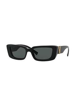Woman Sunglasses, Black Lenses Acetate Frame, 52mm