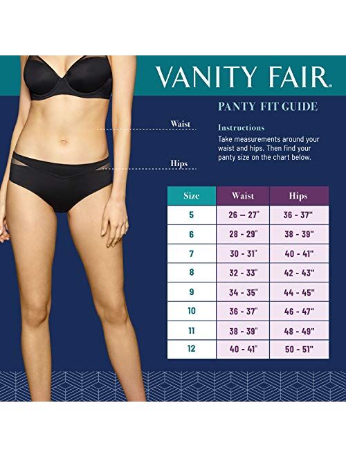 Vanity Fair Women's Perfectly Yours Ravissant Nylon Tailored Brief Panty (Fashion Colors)