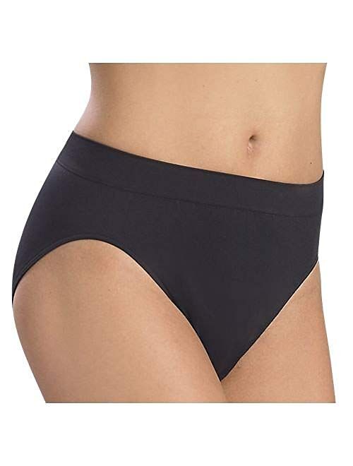 Bali Comfort Revolution Women`s Microfiber Seamless Hi Cut Panty