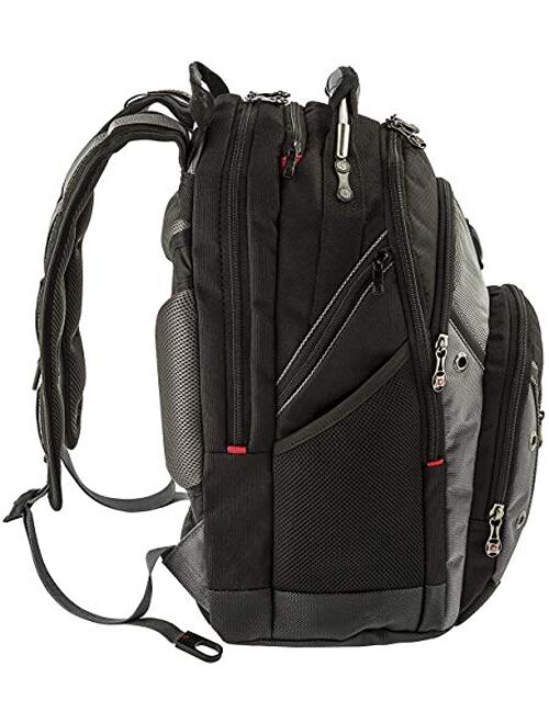Wenger Synergy Padded Stabilizing Laptop Bag with Pass-Thru, Black/Grey, 16-inch