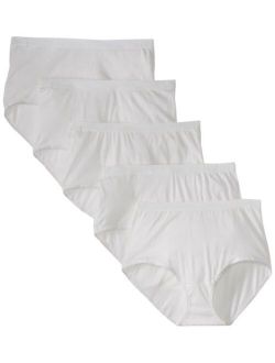 Women's Plus Size "Fit For Me" 5 Pack Cotton Brief Panties