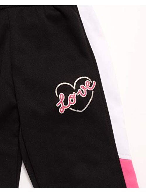 Real Love Girls' 2-Piece Athletic Fleece Jogger Set