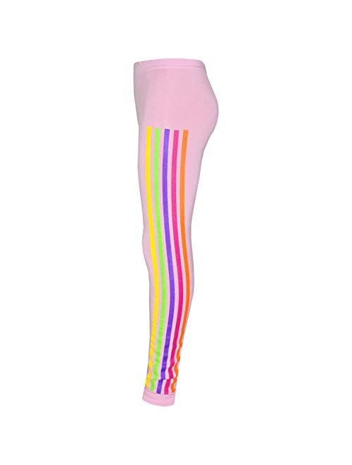 Kids Girls Tracksuits Unicorn Rainbow Dab Floss Baby Pink Top Legging Sets 7-13