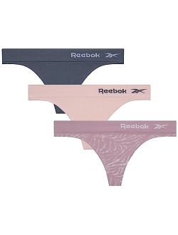 Women's Nylon/spandex Seamless Thong Underwear (3 Pack)