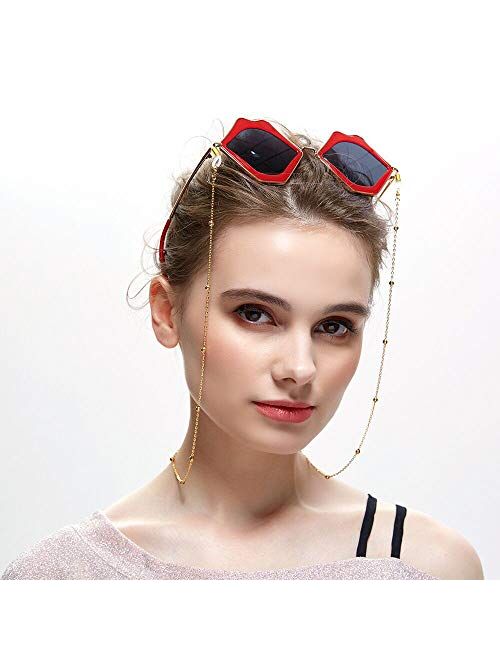 HALF CRESCEN Women's Eyeglass Chains - Eyewear Retainer - Eyeglass Strap Holder - Sunglass Retainer Strap