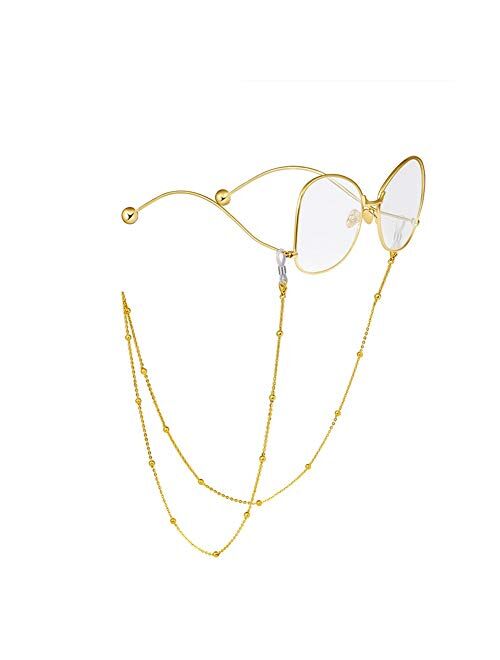 LANG XUAN Eyeglass Chains Glasses Reading Eyeglasses Holder Strap Cords Lanyards - Eyewear Retainer for Women