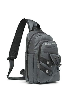 Nicgid Sling Bag Chest Shoulder Backpack Crossbody Bags for iPad Tablet Outdoor Hiking Men Women