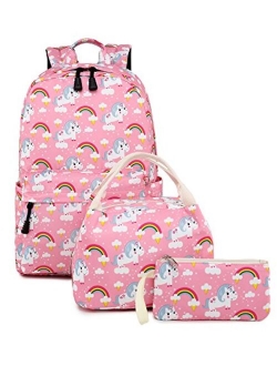 Abshoo Cute Lightweight Unicorn Backpacks Girls School Bags Kids Bookbags