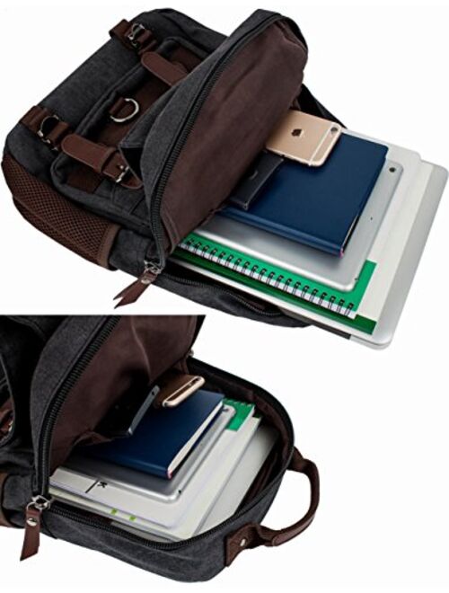 Mygreen Canvas Cross Body Messenger Bag Shoulder Sling Backpack Travel Rucksack
