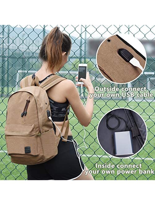 Laptop Backpack for Men Back Pack with USB Charging Port,Notebook Lightweight Travel Backpack