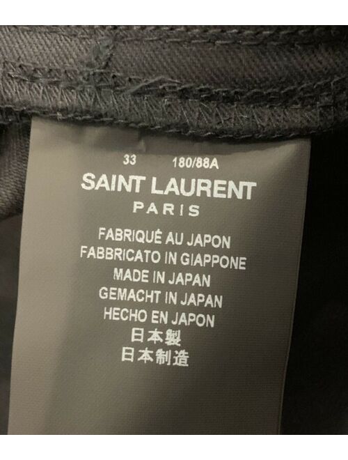 Yves Saint Laurent $750 Saint Laurent Black Jeans Size 33 Made in Japan