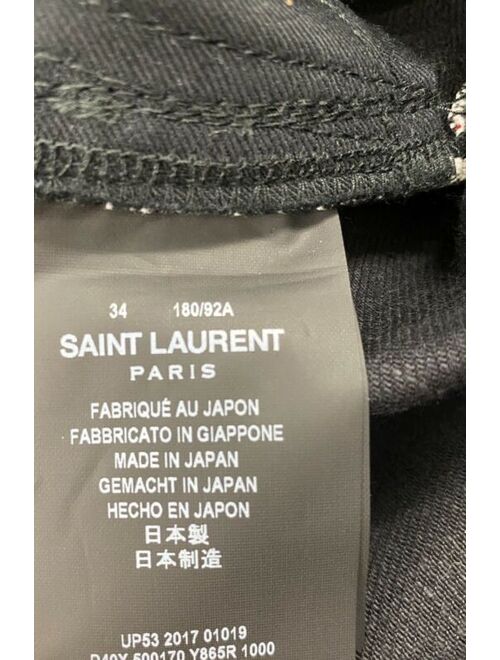 Yves Saint Laurent $550 Saint Laurent Black Jeans Size 34 Made in Japan