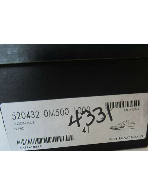 Yves Saint Laurent J-4331178 New Saint Laurent Black Leather Low-top Sneakers Shoes Size 41 US 8
