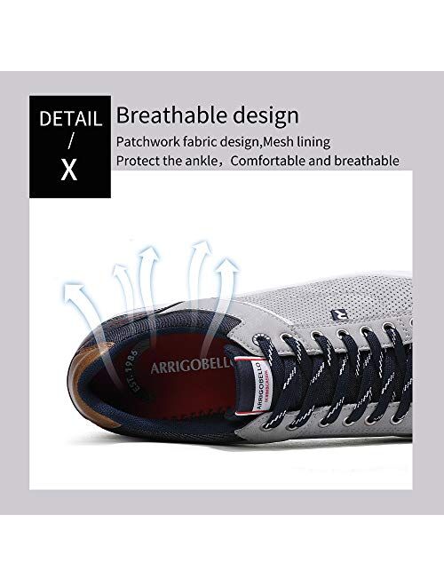 AX BOXING Mens Casual Shoes Fashion Sneakers Breathable Comfort Walking Shoes for Male