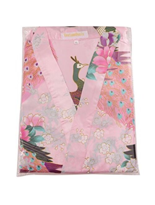 Women's Satin Floral Nightgown Loungewear Nightdress Camisole Robe 2PC Sleepwear Set