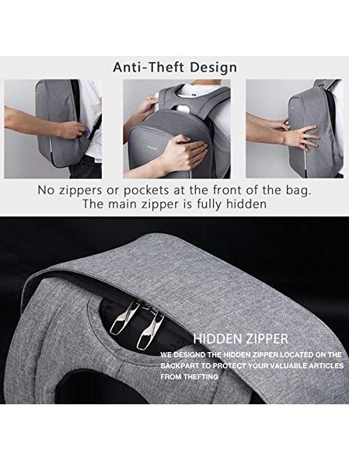 KOPACK Anti Theft Travel Backpack Shockproof Laptop Backpack Bag Lightweight Hiking Daypack Scan Smart 15.6 16 Most 17 inch