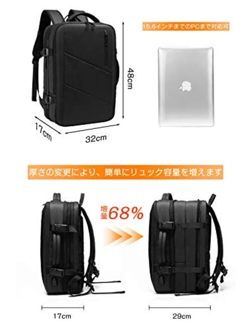 SUNOGE Travel Friendly Laptop Business Backpack - Large Capacity - High Density Oxford Waterproof Fabric - Imported from Japan