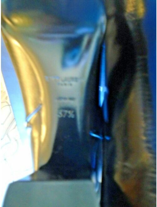 Yves Saint Laurent Saint Laurent YSL Cracked Leather Zip Ankle Boots Size 37.5