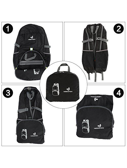 NEEKFOX Packable Lightweight Hiking Daypack 35L Travel Hiking Backpack, Ultralight Foldable Backpack for Women Men