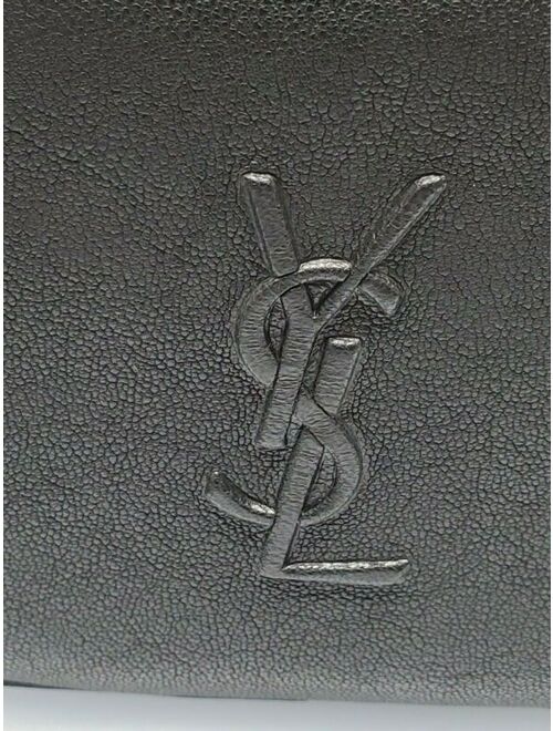 Yves Saint Laurent Saint Laurent YSL Embossed Logo Lou Adjustable Belt Bag, Black Leather - NEW