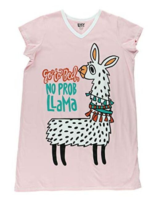 Lazy One V-Neck Nightshirts for Women, Animal Designs