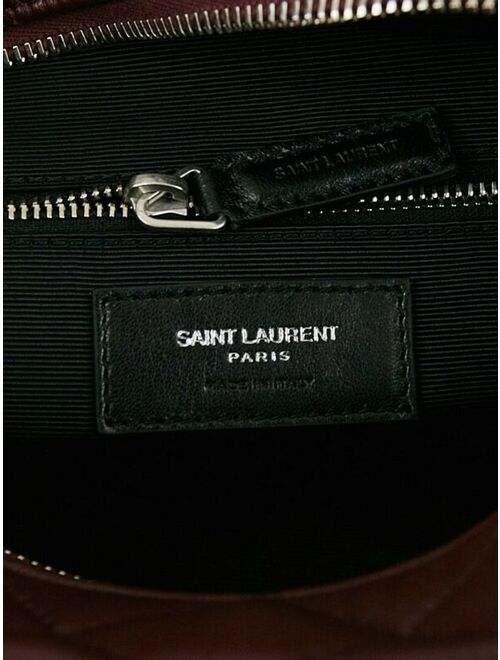 Yves Saint Laurent Saint Laurent YSL Monogram Small Loulou Bowling Bag Burgundy Y Matelasse Leather