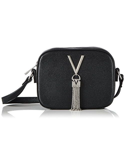 Valentino by Mario Valentino Women's Divina Pebbled Crossbody Bag Black