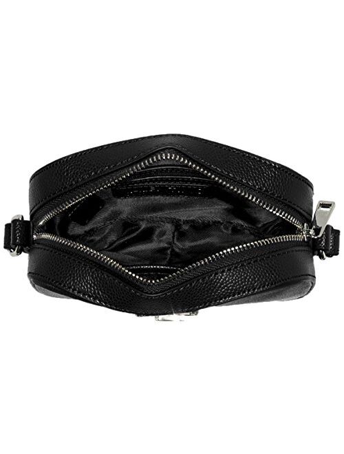 Valentino by Mario Valentino Women's Divina Pebbled Crossbody Bag Black
