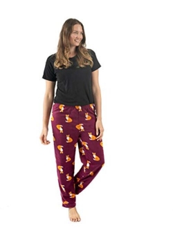 Women's Pajama Pants Fleece Lounge Sleep Pj Bottoms (Size XSmall-XLarge)
