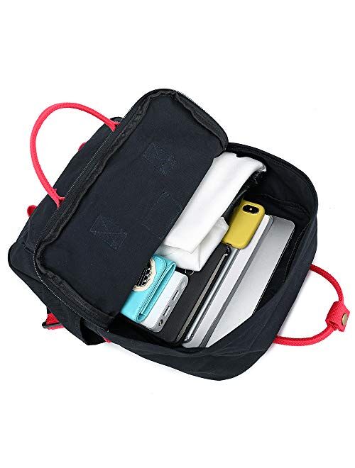 LuckyZ Backpacks Womens Casual Style Lightweight Cloth Canvas Backpack School Bag Travel Daypack Medium Handbag Purse