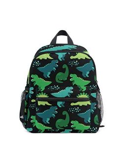 Cute Kid's Toddler Backpack Dinosaur Schoolbag for Boys Girls,Kindergarten Children Bag Preschool Nursery Travel Bag with Chest Clip(Cute Blue Dinosaur)